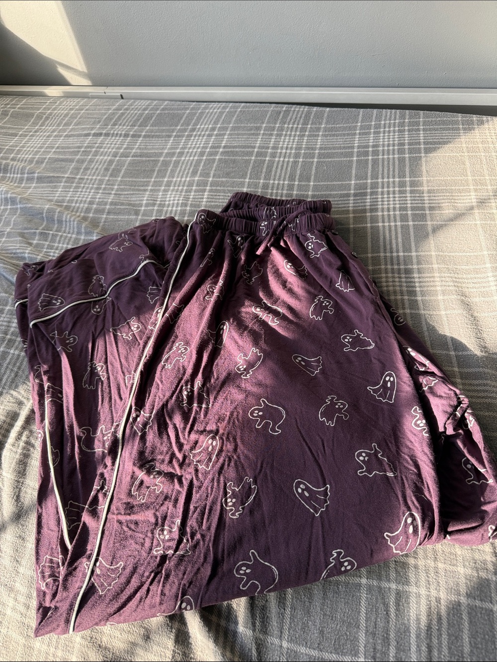 aerie Purple Ghost Print Pajama Pants